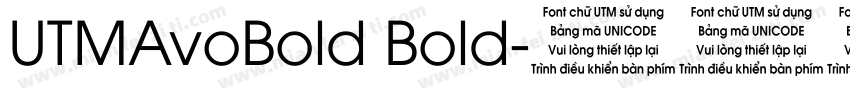 UTMAvoBold Bold字体转换